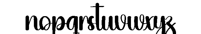 Night Valentine Font LOWERCASE