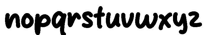 Night Vibes Font LOWERCASE