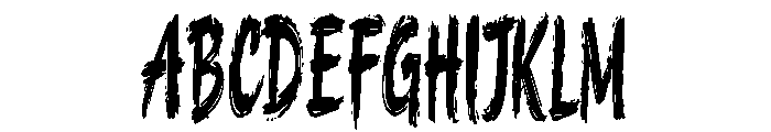 Night of the Living Dead Font UPPERCASE