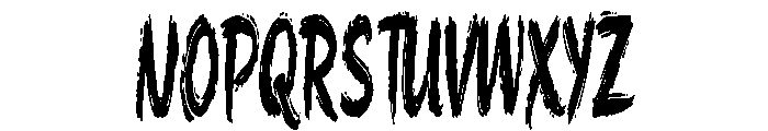 Night of the Living Dead Font UPPERCASE