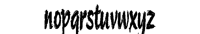 Night of the Living Dead Font LOWERCASE