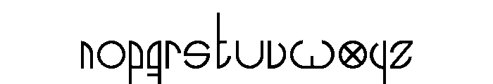 Night1 Font LOWERCASE