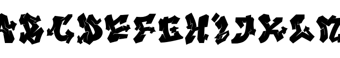 Nightclaw Vandal Reg Solid Font UPPERCASE