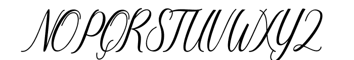 NightingaleScript Font UPPERCASE