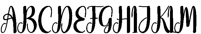 Nightlight Font UPPERCASE