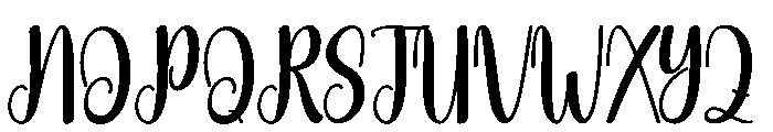 Nightlight Font UPPERCASE