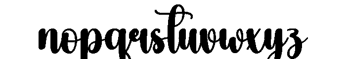 Nightlight Font LOWERCASE