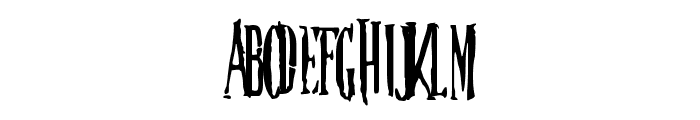 Nightmare-5 Font UPPERCASE
