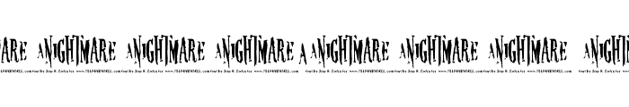 Nightmare 5(RUS BY LYAJKA) Font OTHER CHARS