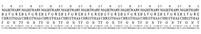 Nightmare-Before-Christmas Font OTHER CHARS