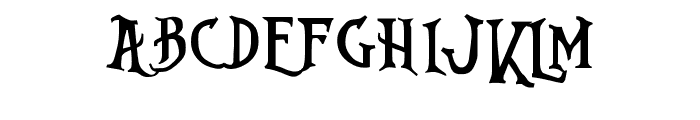 Nightmare-Before-Christmas Font LOWERCASE