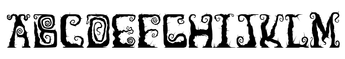 Nightmare Woods Font UPPERCASE