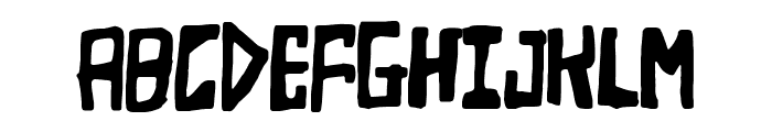 Nightmare at the Supermarket Font UPPERCASE
