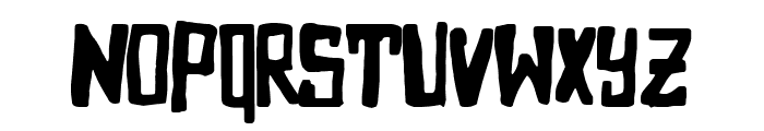 Nightmare at the Supermarket Font LOWERCASE