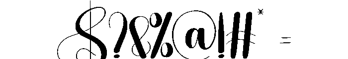 Nighttime Font OTHER CHARS