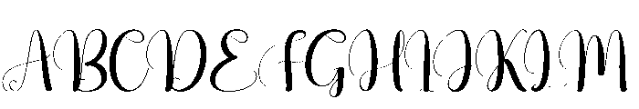 Nighttime Font UPPERCASE