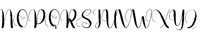 Nighttime Font UPPERCASE
