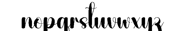 Nighttime Font LOWERCASE