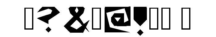 Nightzone01 Regular Font OTHER CHARS
