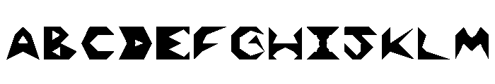 Nightzone01 Regular Font UPPERCASE