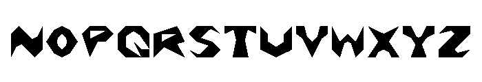 Nightzone01 Regular Font UPPERCASE