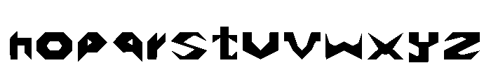Nightzone01 Regular Font LOWERCASE
