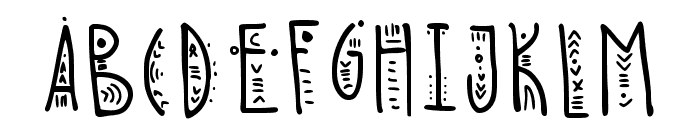 Nihalloo Folk Font Regular Font UPPERCASE