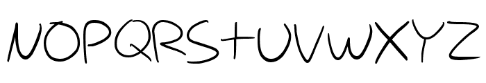 Nihilschiz-Handwriting Font UPPERCASE