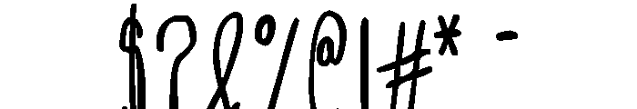 NikoFont Up Font OTHER CHARS