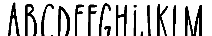 NikoFont Up Font UPPERCASE