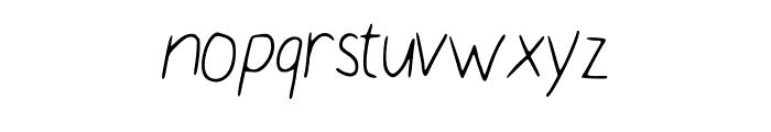 Nikukurin_s_handwriting Font LOWERCASE