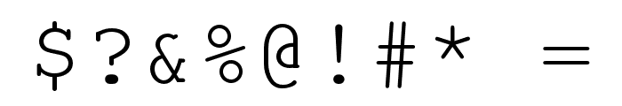 NimbusMono-Regular Font OTHER CHARS