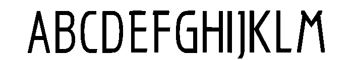 Ninestein Regular Font UPPERCASE