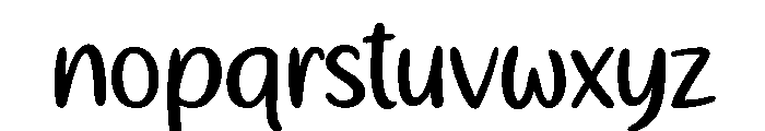 Ningst New Beginning Font LOWERCASE