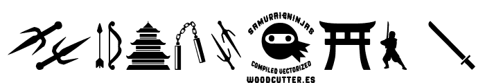 Ninja and Samurai Font OTHER CHARS