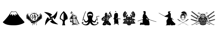 Ninja and Samurai Font LOWERCASE