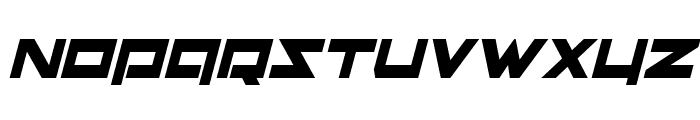 Ninjabot Condensed Italic Font UPPERCASE