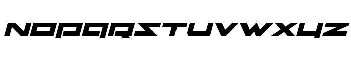 Ninjabot Expanded Italic Font UPPERCASE