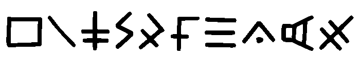 Ninjargon Regular Font OTHER CHARS