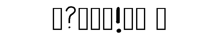 Ninjargon Regular Font OTHER CHARS