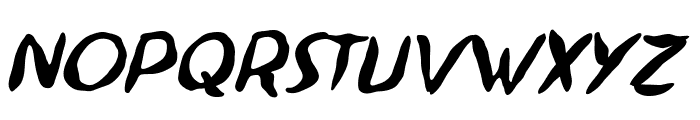 NinjutsuBB-Italic Font UPPERCASE