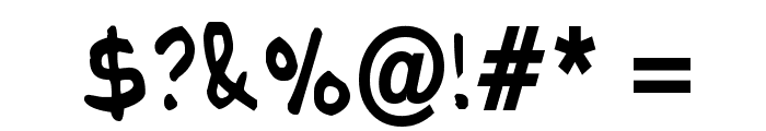 NipCen's Handwriting CondBd Font OTHER CHARS