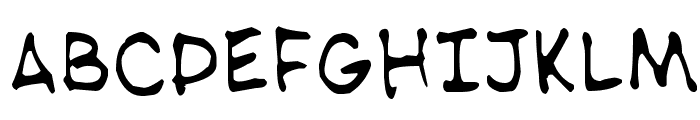 NipCen's Handwriting Light Font UPPERCASE