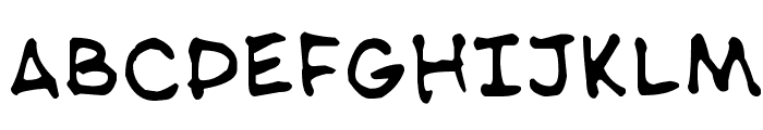 NipCen's Handwriting Regular Font UPPERCASE