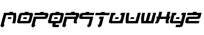 Nippon Tech Bold Italic Font UPPERCASE