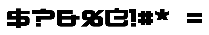 Nippon Tech Bold Font OTHER CHARS