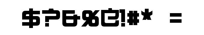 Nippon Tech Condensed Bold Font OTHER CHARS