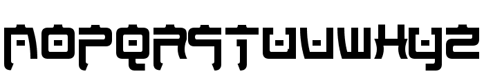 Nippon Tech Condensed Bold Font UPPERCASE