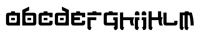 Nippon Tech Condensed Bold Font LOWERCASE