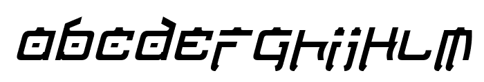 Nippon Tech Condensed Italic Font LOWERCASE
